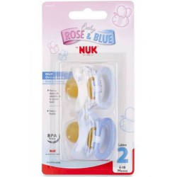 nuk-chupete-blue-6-18-latex-2-uds