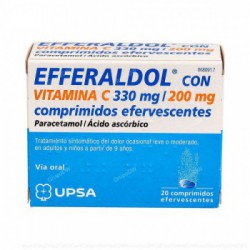 EFFERALDOL CON VITAMINA C 330mg/200mg COMPRIMIDOS...