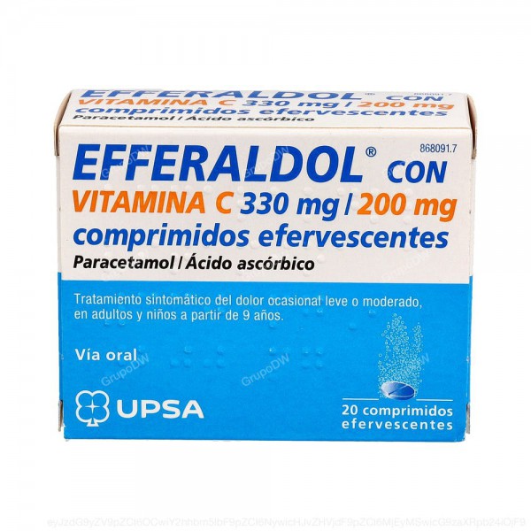 EFFERALDOL CON VITAMINA C 330mg/200mg...