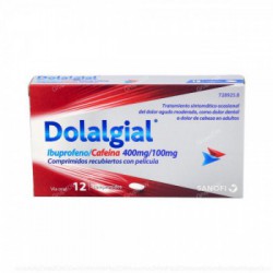 DOLALGIAL IBUPROFENO/CAFEINA 400 mg/100 mg COMPRIMIDOS...