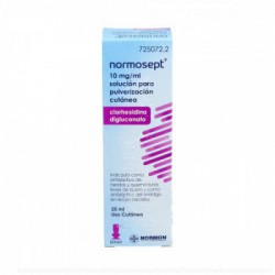 NORMOSEPT 10 mg/ml SOLUCION PARA PULVERIZACION CUTANEA