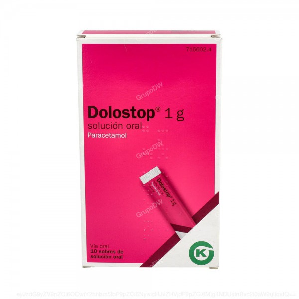 DOLOSTOP 1 g SOLUCION ORAL, 10 sobres