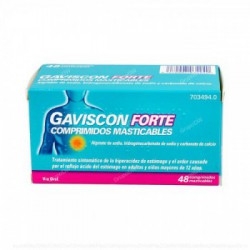 GAVISCON FORTE COMPRIMIDOS MASTICABLES, 48 comprimidos