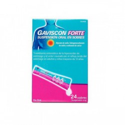 GAVISCON FORTE SUSPENSION ORAL EN SOBRES, 24 sobres