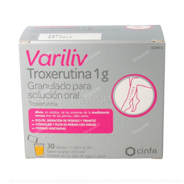 VARILIV TROXERUTINA 1 g GRANULADO PARA SOLUCION...
