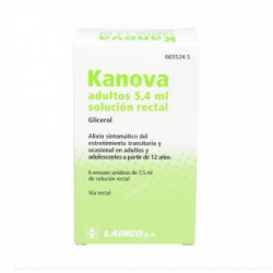 KANOVA ADULTOS 6,75g SOLUCION RECTAL, 6 enemas