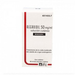 REGAXIDIL 50 mg/ml SOLUCION CUTANEA, 1 frasco de 60 ml