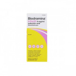 BIODRAMINA  INFANTIL 4 mg/ml SOLUCION ORAL, 1 frasco de...