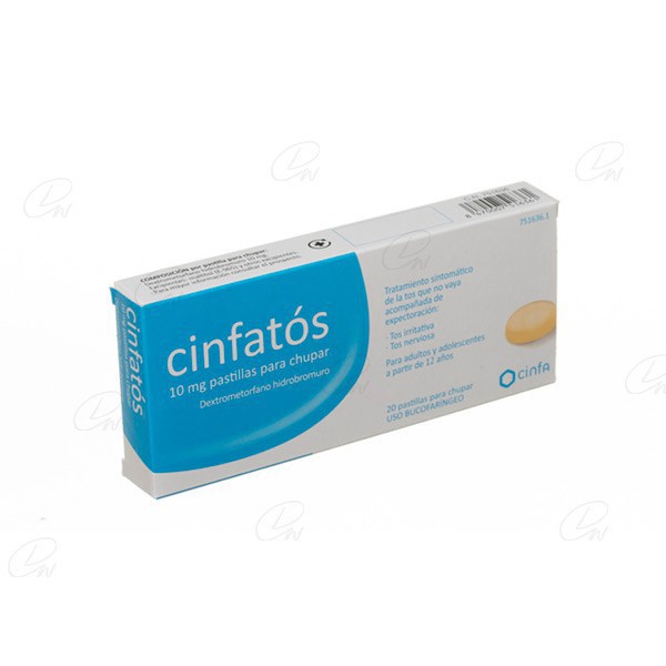 CINFATOS 10 mg PASTILLAS PARA CHUPAR, 20...