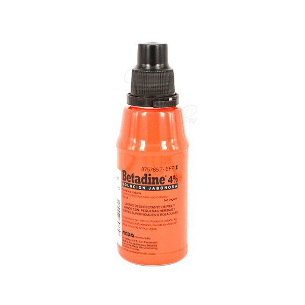 BETADINE JABONOSO 40 mg/ml SOLUCION CUTANEA, 1...