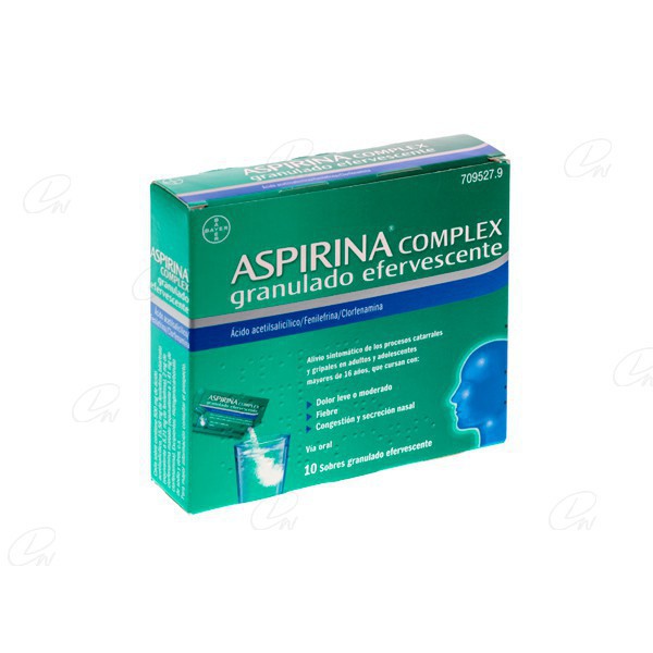 ASPIRINA COMPLEX GRANULADO EFERVESCENTE, 10 sobres