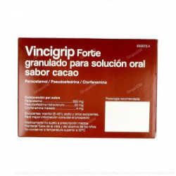 VINCIGRIP FORTE GRANULADO PARA SOLUCION ORAL SABOR CACAO,...