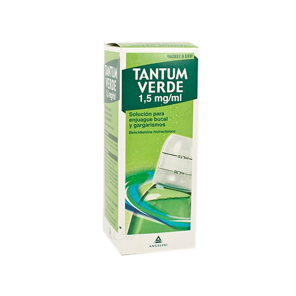 TANTUM VERDE 1,5 mg/ml SOLUCION PARA ENJUAGUE...