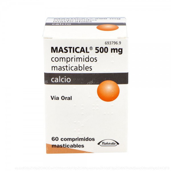 MASTICAL 500 mg COMPRIMIDOS MASTICABLES, 60...