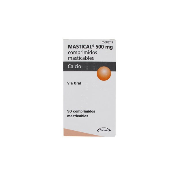 MASTICAL 500 mg COMPRIMIDOS MASTICABLES, 90...