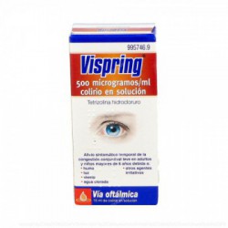 VISPRING 500 microgramos/ml COLIRIO EN SOLUCION, 1 frasco...
