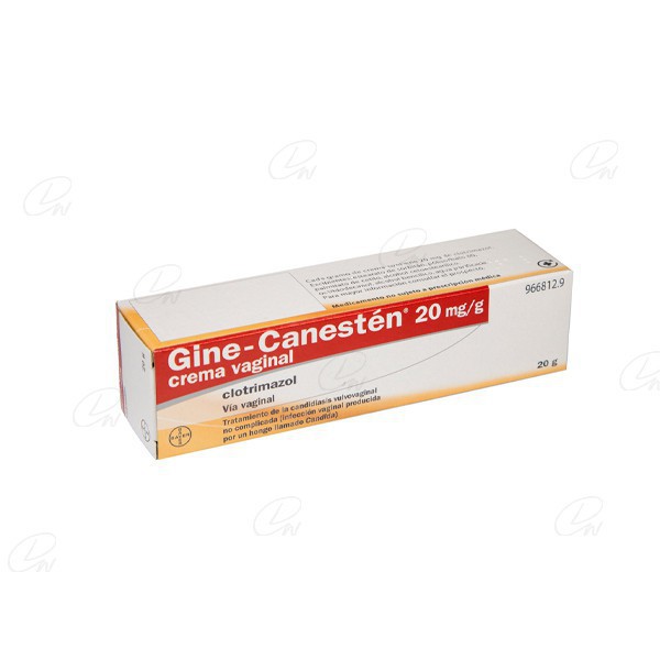 GINE-CANESTEN 20 mg/g CREMA VAGINAL, 1 tubo de...