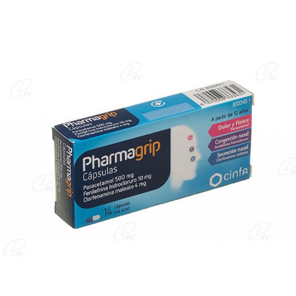 PHARMAGRIP CAPSULAS, 14 capsulas