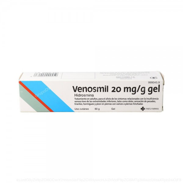 VENOSMIL 20 mg/g GEL TOPICO, 1 tubo de 60 g
