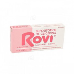 SUPOSITORIOS DE GLICERINA ROVI LACTANTES, 10 supositorios