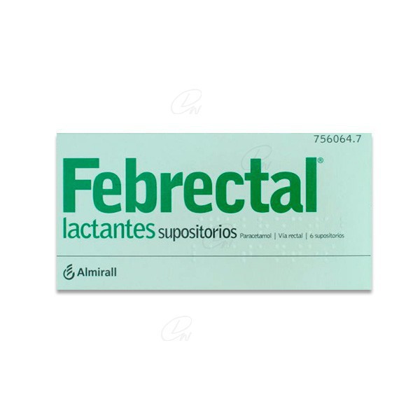 FEBRECTAL LACTANTES 150 mg SUPOSITORIOS, 6...