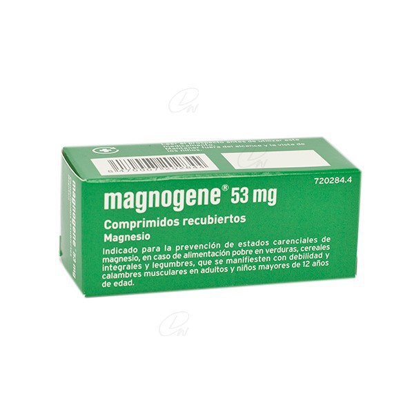 MAGNOGENE 53 mg COMPRIMIDOS RECUBIERTOS, 45...