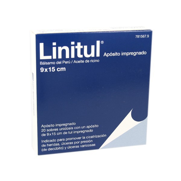 LINITUL APOSITO IMPREGNADO 9 X 15 cm
