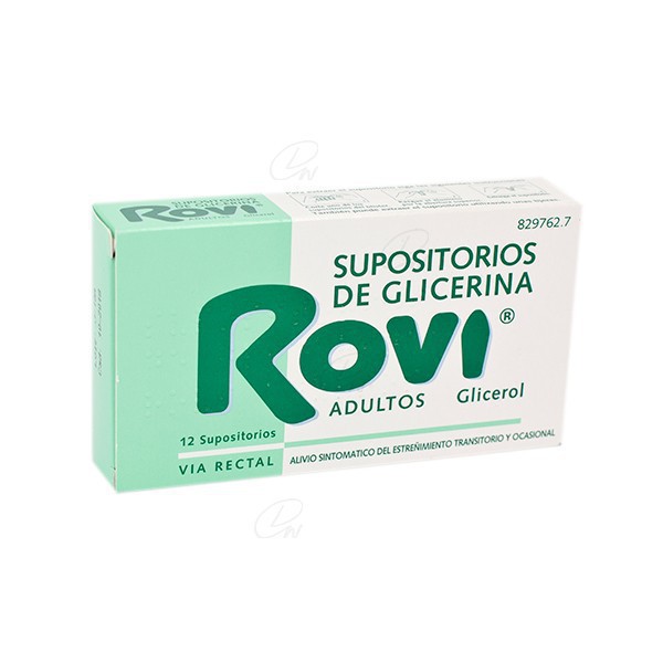 SUPOSITORIOS DE GLICERINA ROVI ADULTOS, 12...