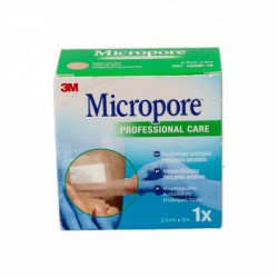 Esparadrapo Micropore Piel 5X 2,5