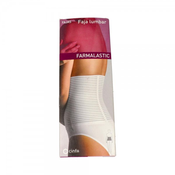 Faja Farmal Lumb Velcro T/1 75-95 Cm Blanco