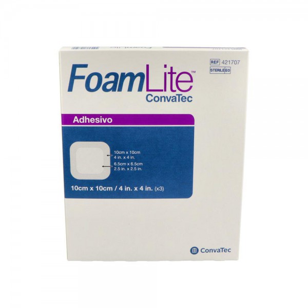 Aposito Convatec Foam Lite Est 10X10 Cm 3 Un