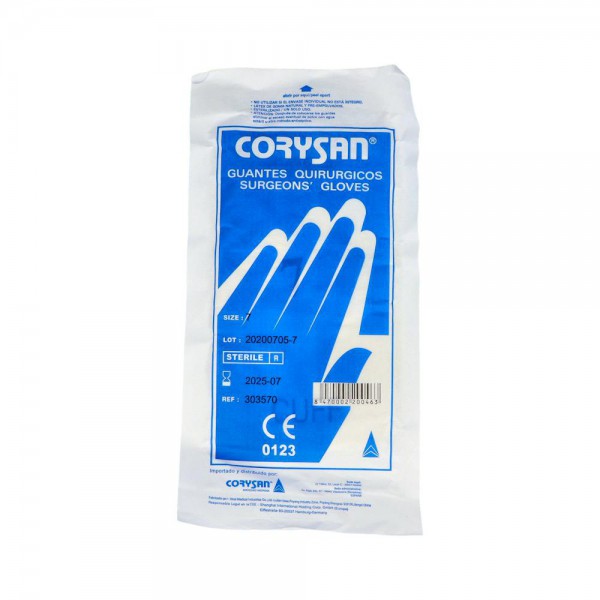 Guantes Cirugia Corysan Latex Blanco S/Polvo...
